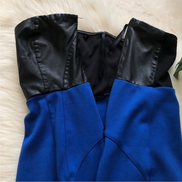 2b Bebe Leather Bodycon Minidress - Picture 5 of 9